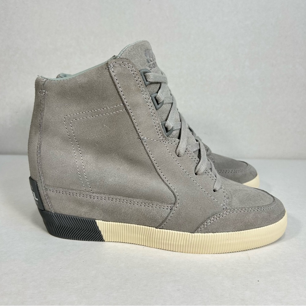 NEW Sorel Out 'N About Wedge Boot Genuine Waterproof Leather Lace Up Women’s 7.5